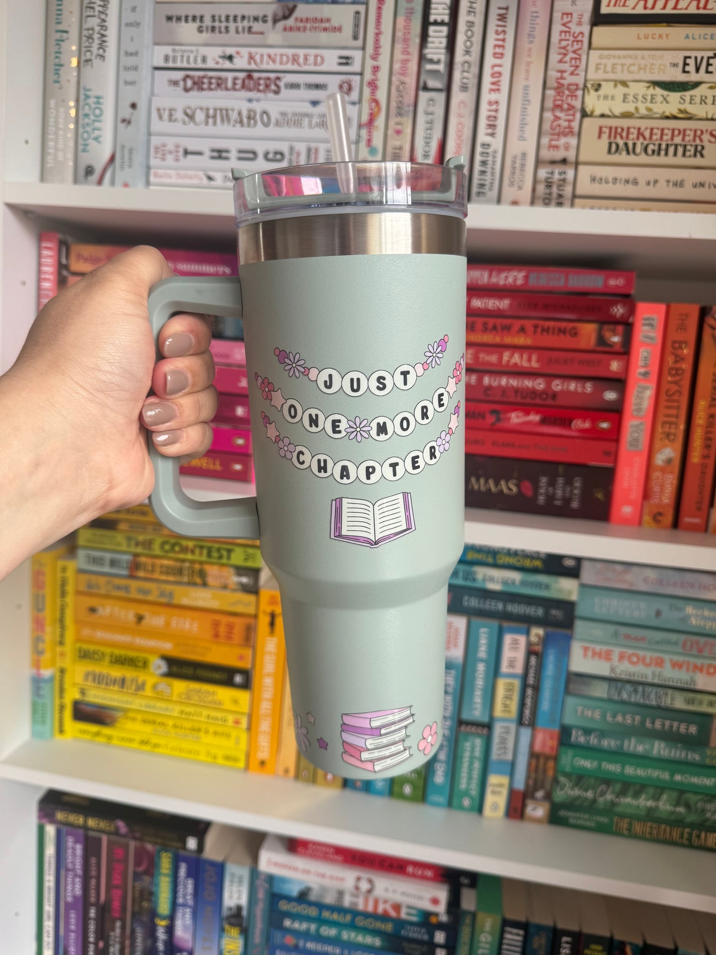 Just One More Chapter 40oz Tumbler with Straw