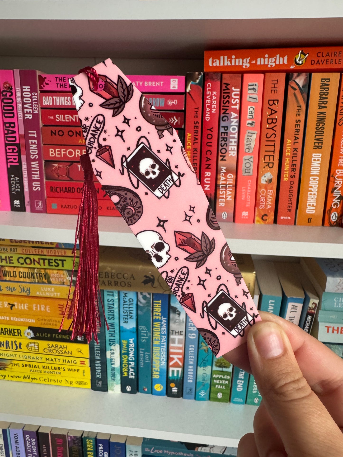 Pink Coffin Tarot Bookmark