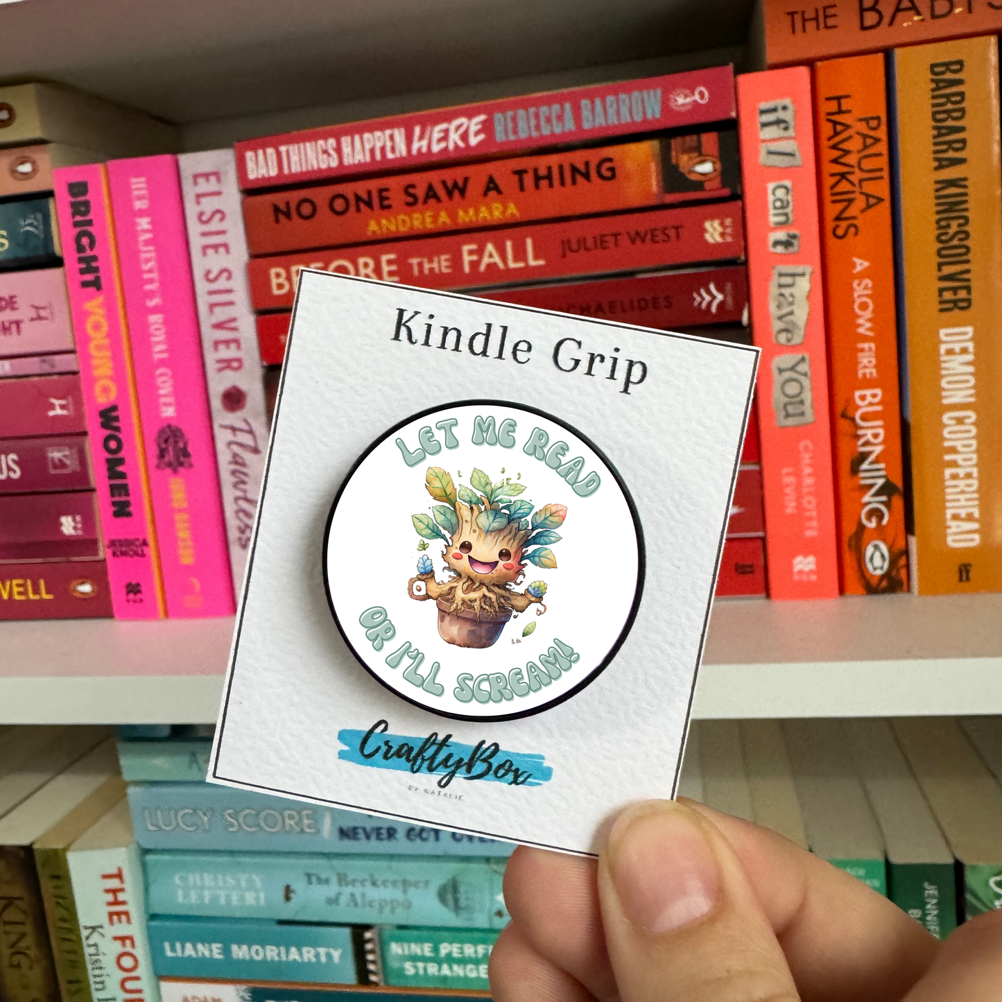 Let Me Read or I'll Scream Mandrake Kindle/eReader Grip