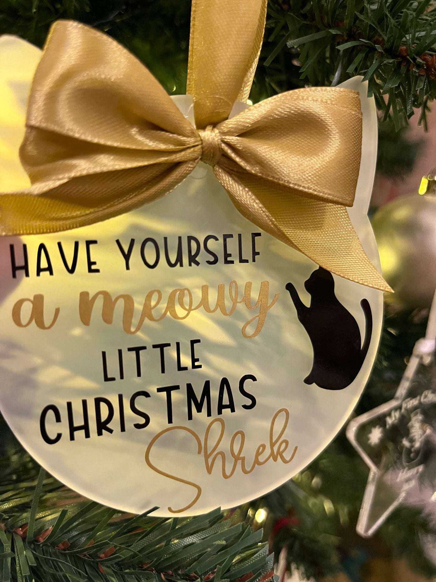 Personalised Cat Bauble Decoration