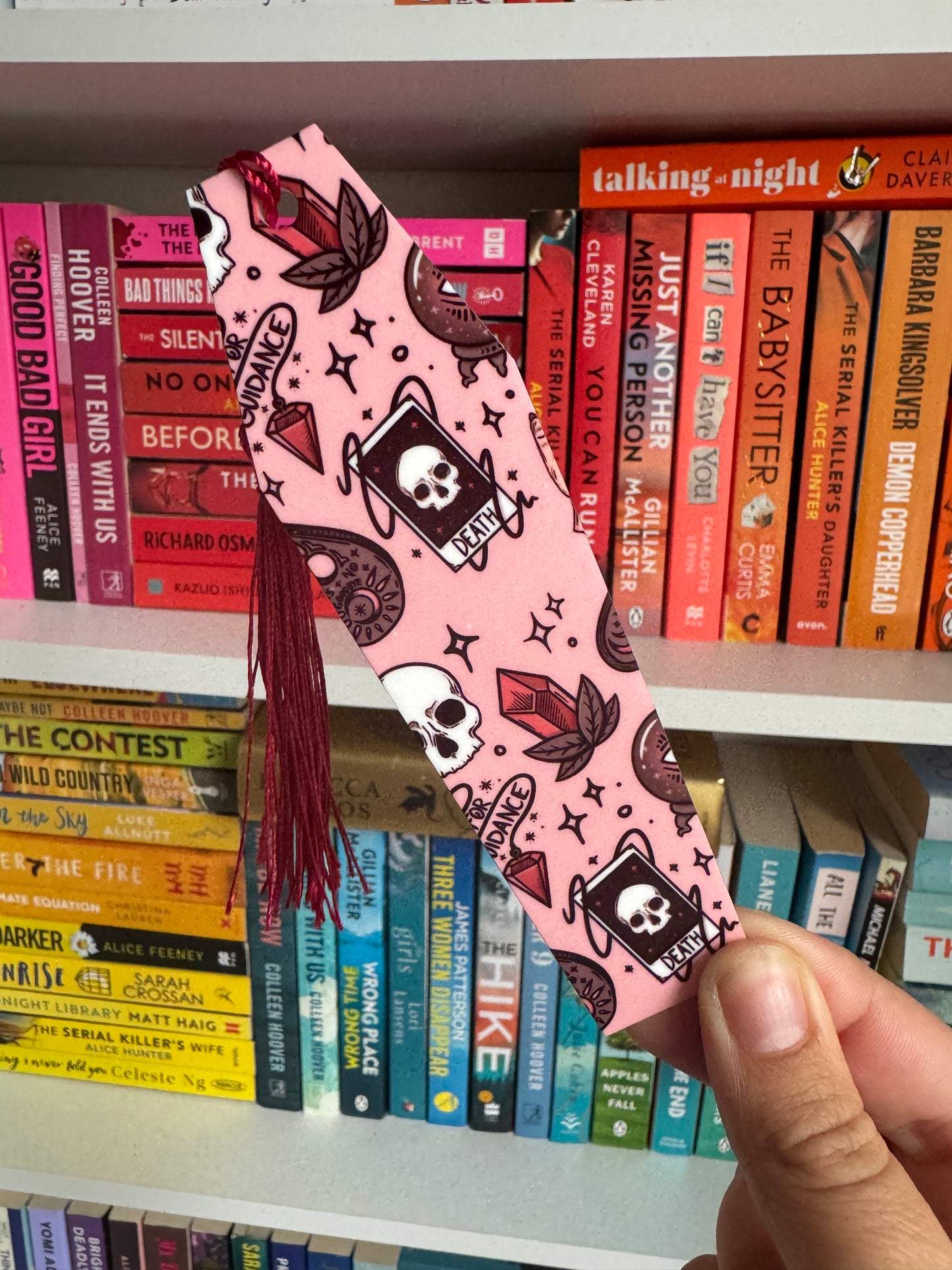 Pink Coffin Tarot Bookmark