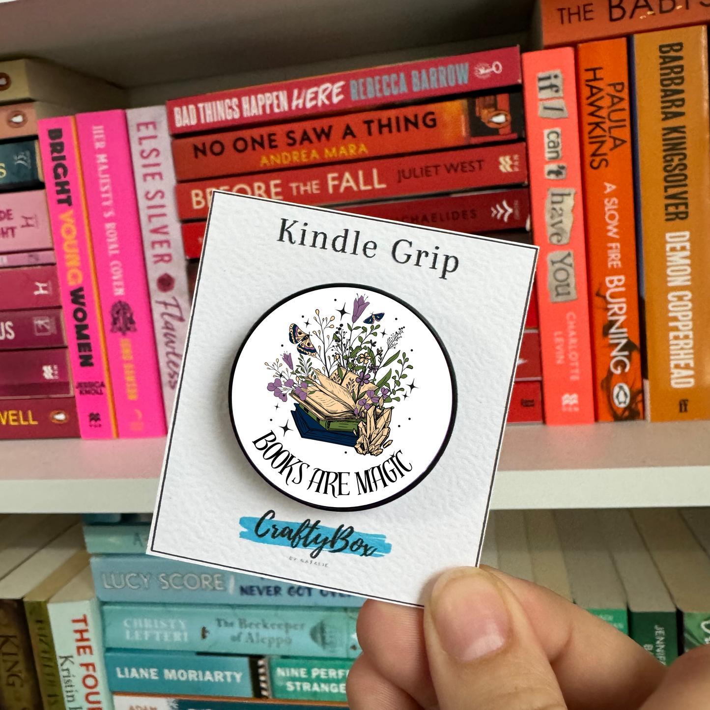 Books are Magic Floral Kindle/eReader Holder