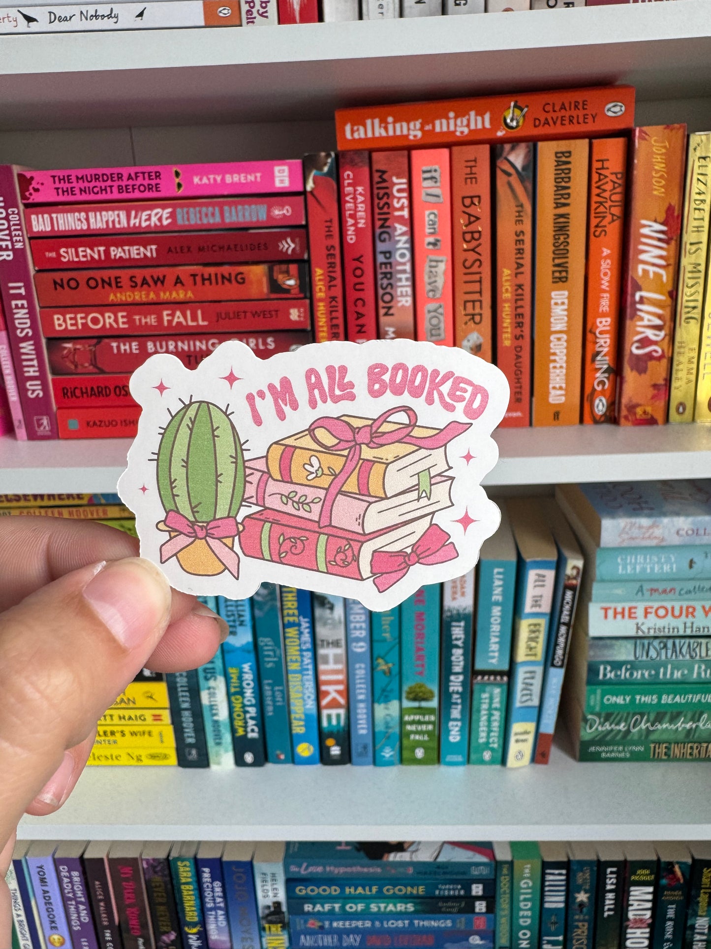 I’m All Booked Gloss Sticker