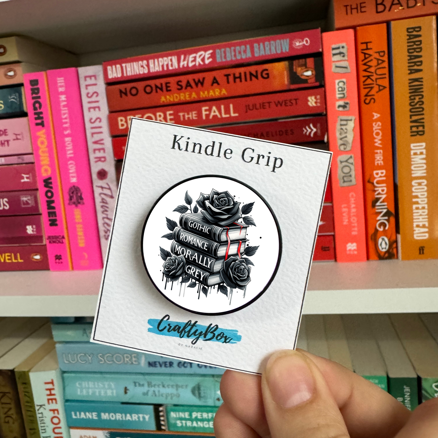 Gothic Romance Morally Grey Book Stack Kindle/eReader Holder