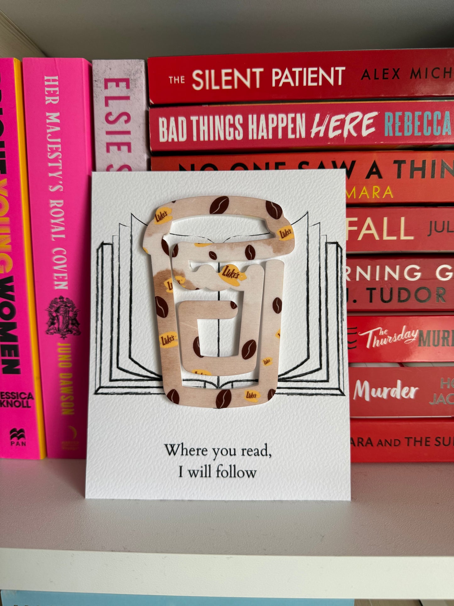 Luke’s Diner Gilmore Girls Coffee Cup Paperclip Bookmark