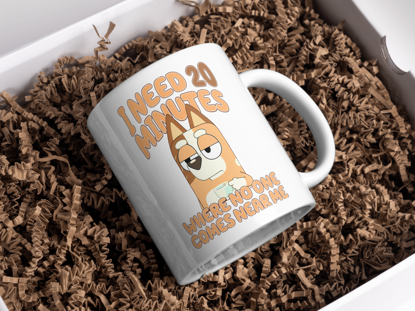 Bluey Mum I Need 20 Minutes Mama Chilli Mug
