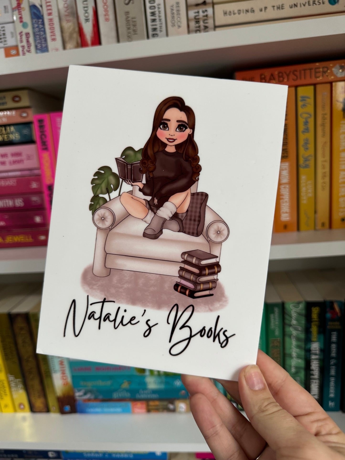 Personalised Dolly Reader Bookshelf Sign