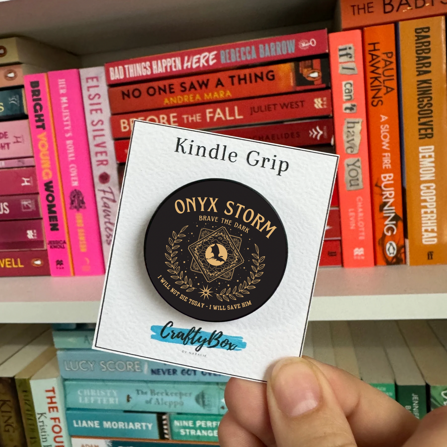 Onyx Storm Fourth Wing Kindle/eReader Grip