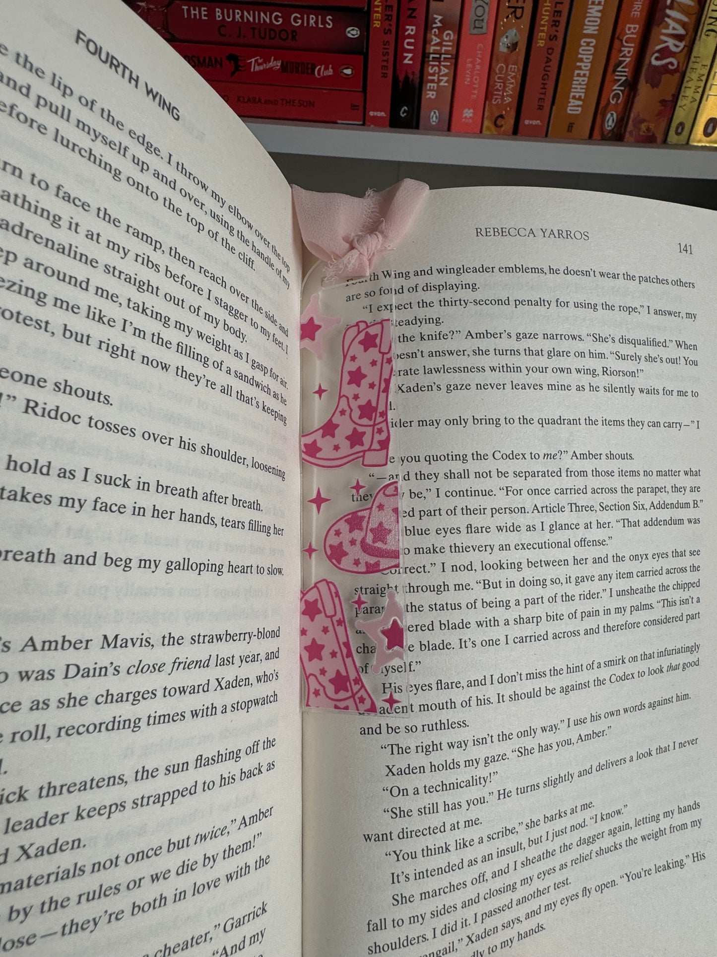 Pink Cowgirl Acrylic Bookmark