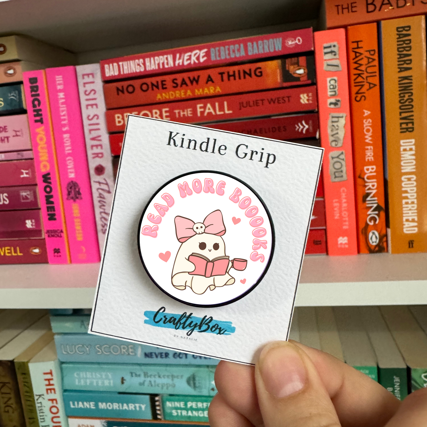 Cute Ghost Read More Books Kindle/eReader grip