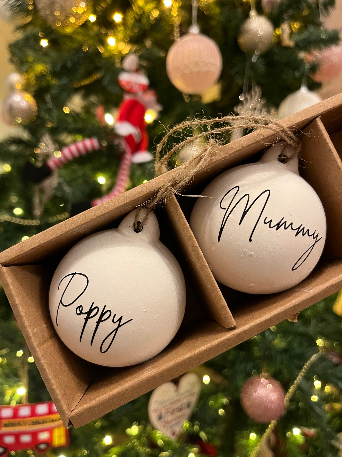 Personalised Ceramic Family Bauble