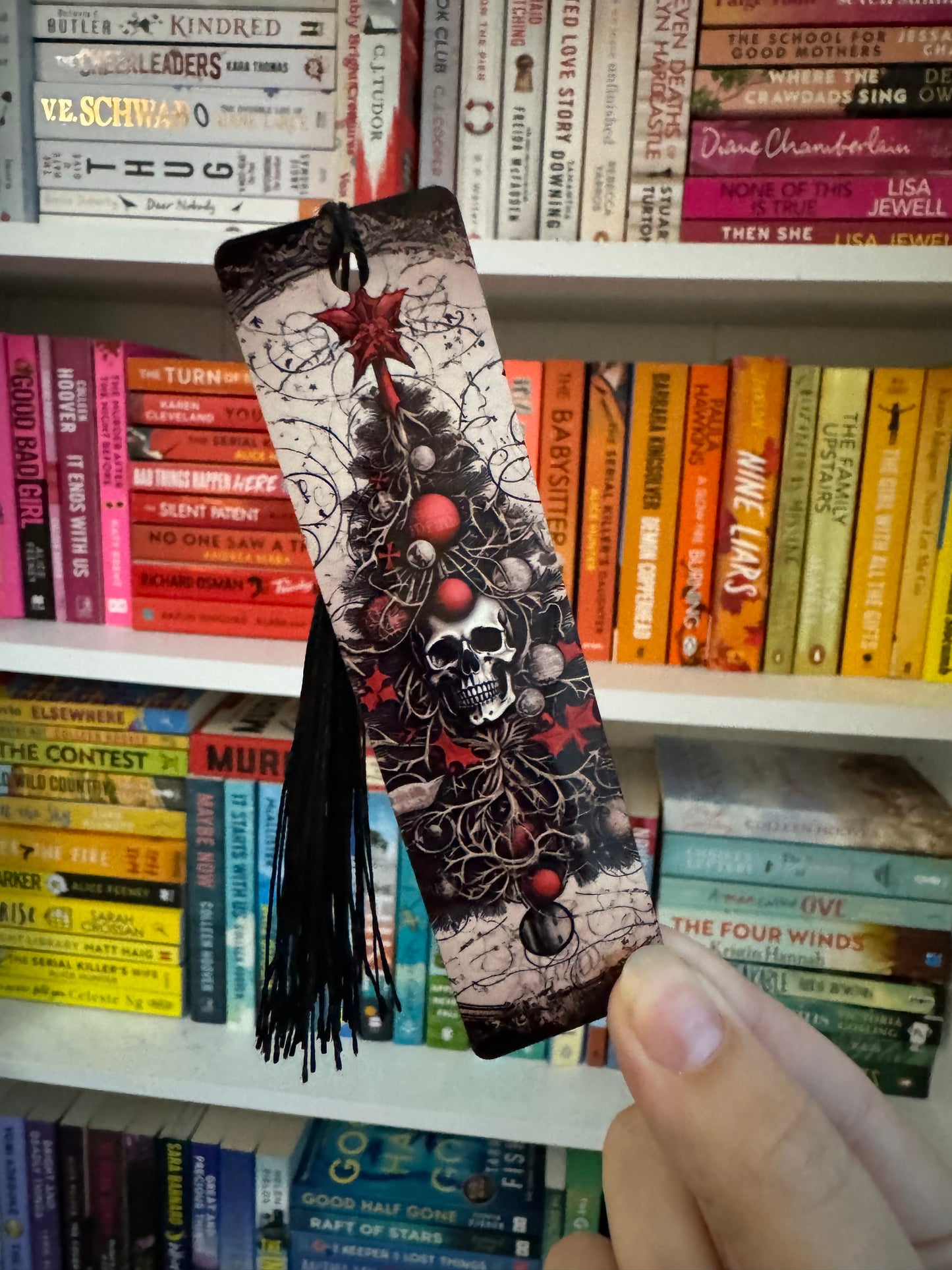 Spooky Christmas Aluminium Bookmark