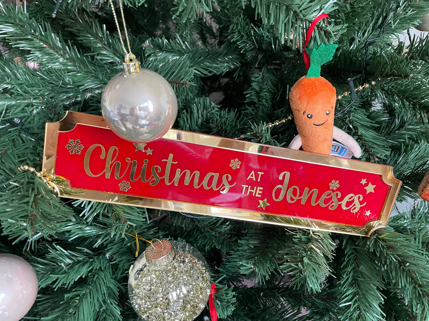 Personalised Family Christmas Sign