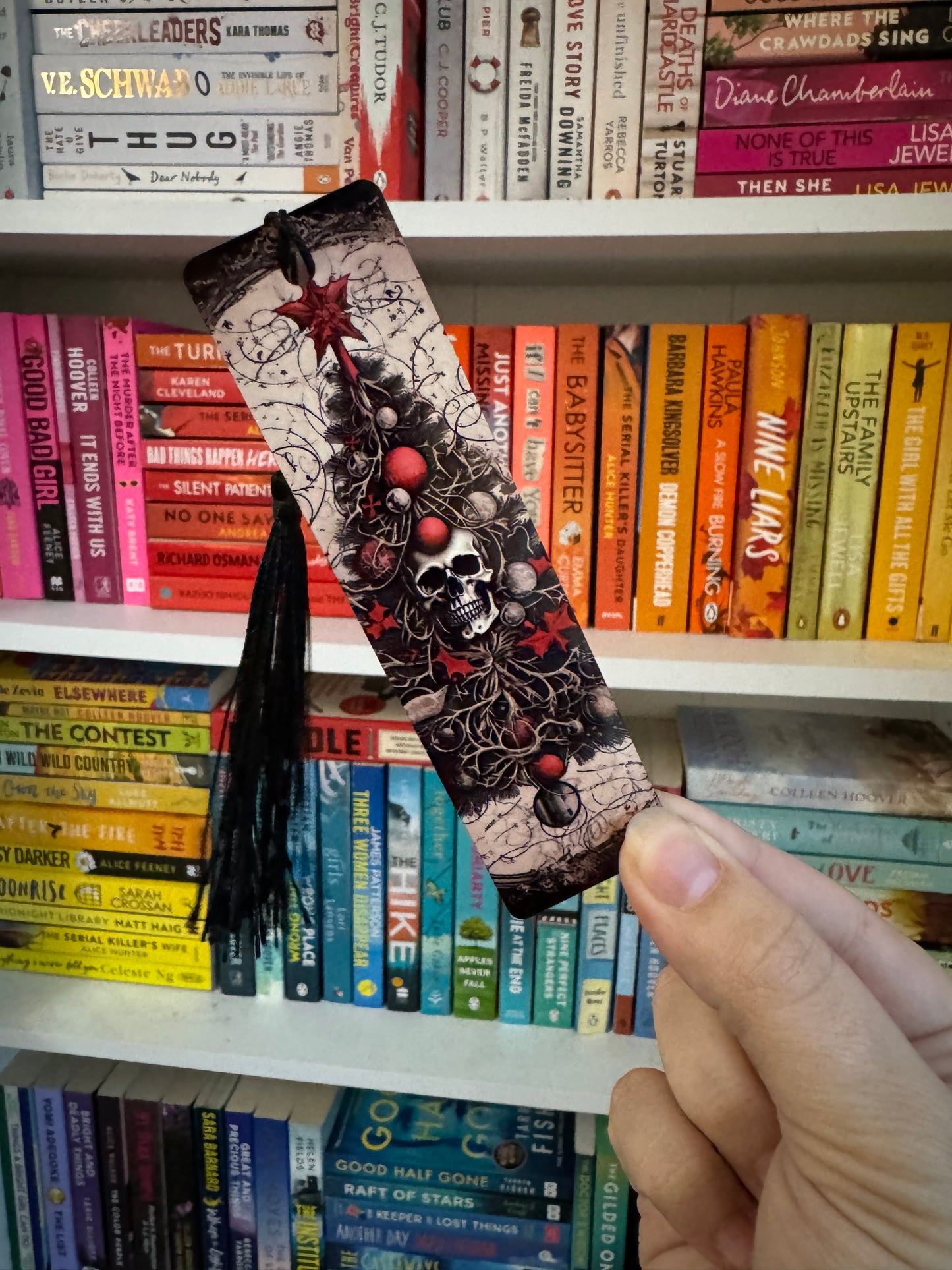 Spooky Christmas Aluminium Bookmark