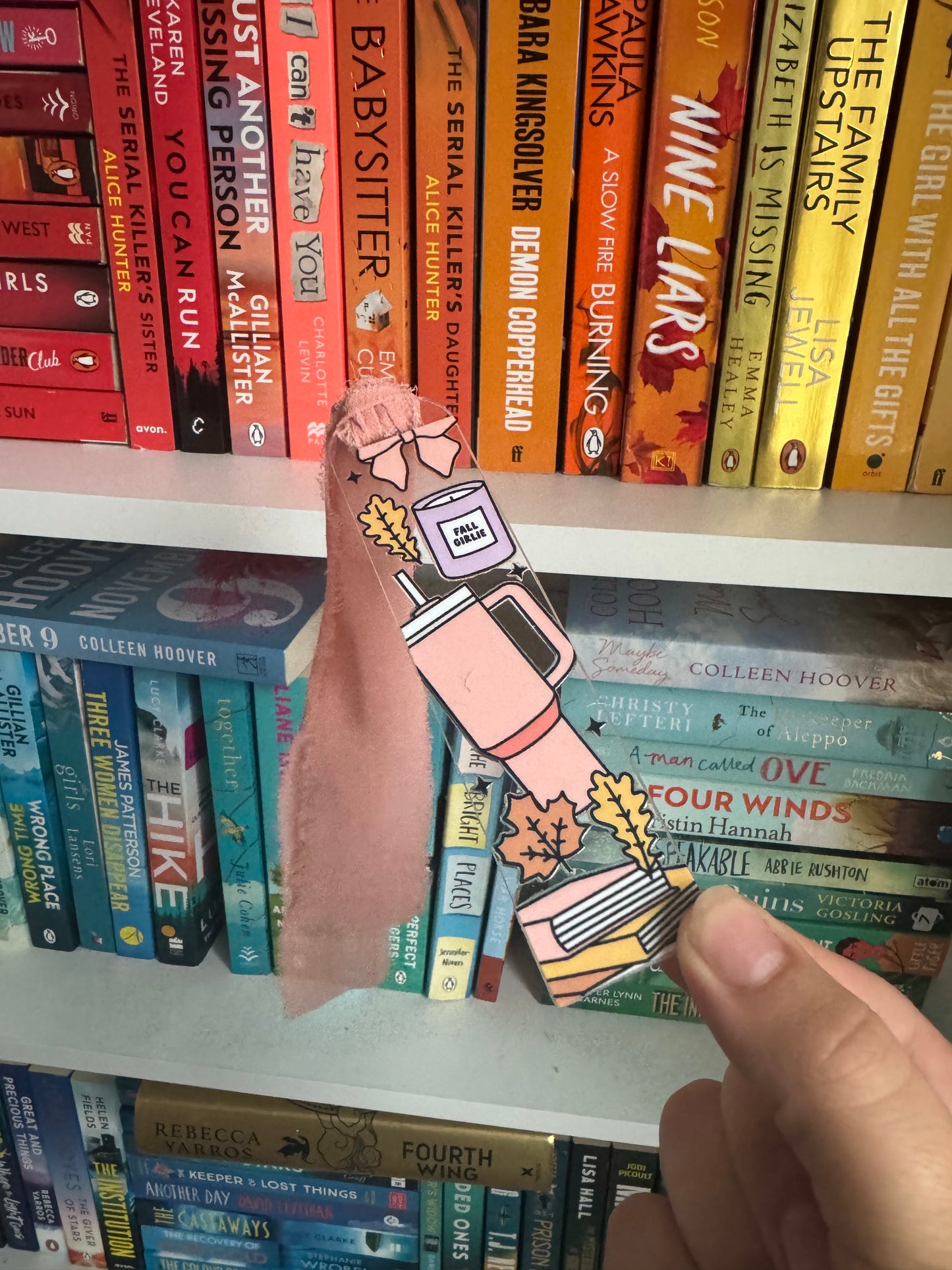 Fall Girlie Acrylic Bookmark