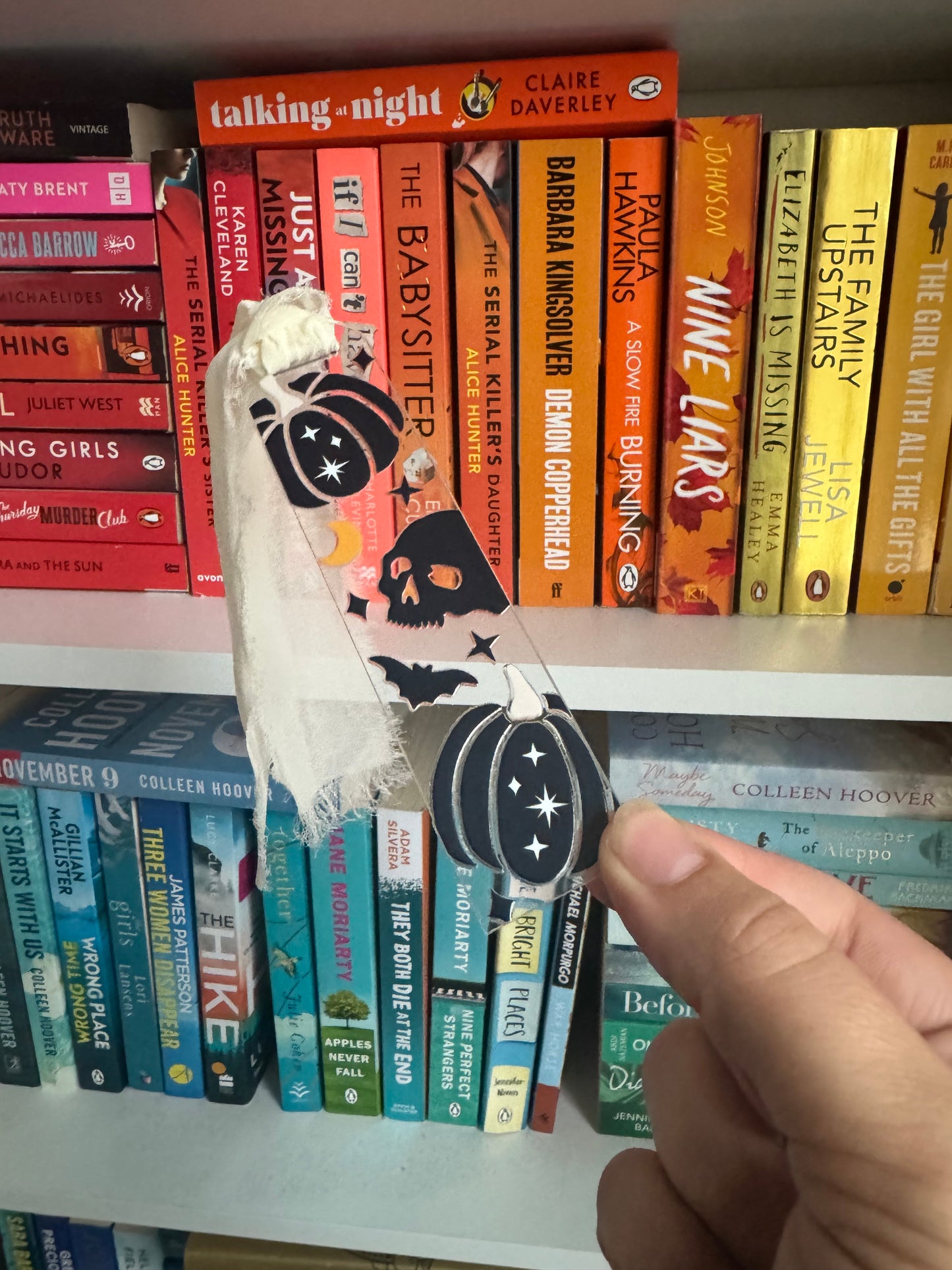 Spooky Pumpkin Acrylic Bookmark