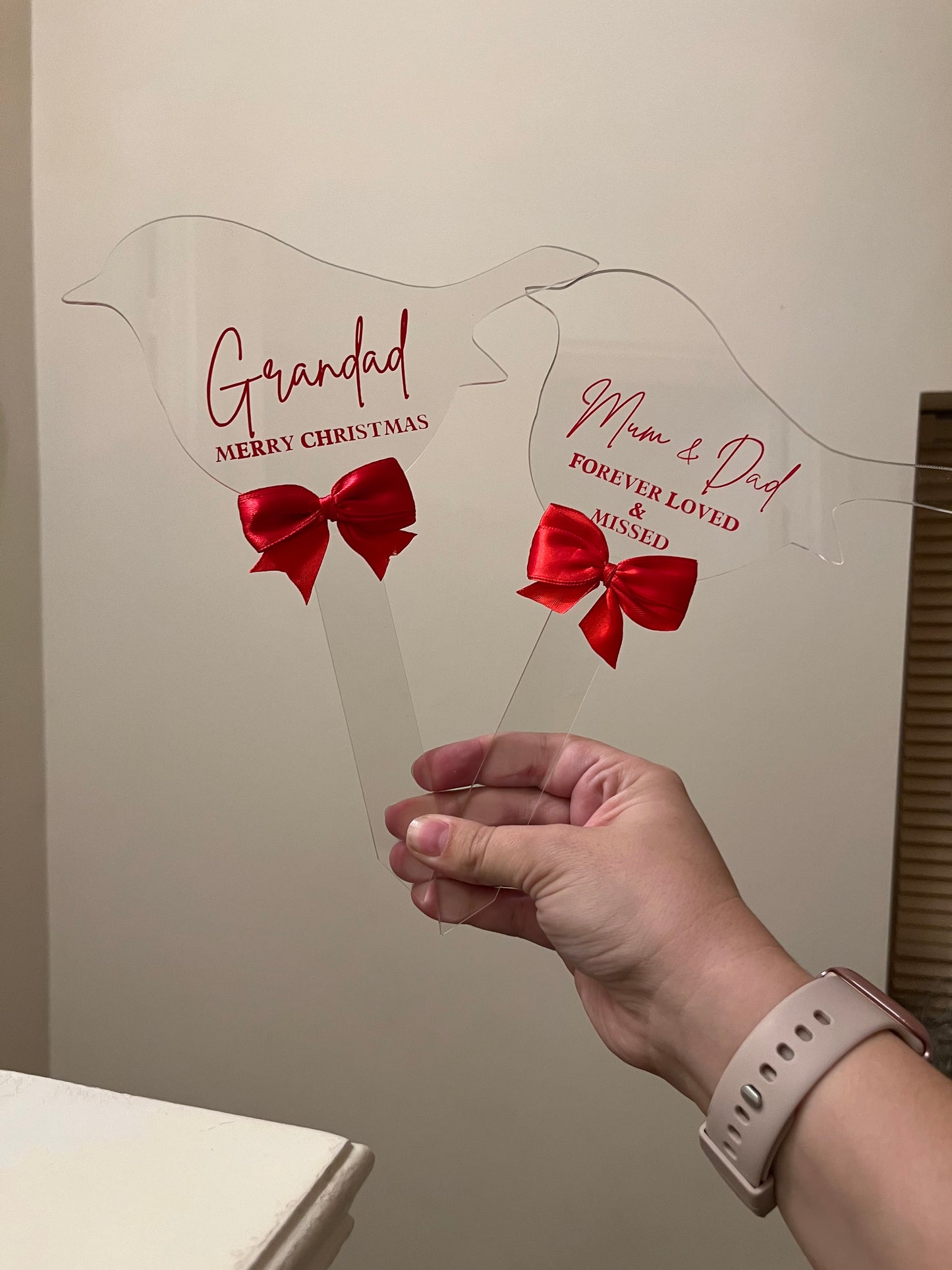 Personalised Robin Memorial Grave Marker Sign