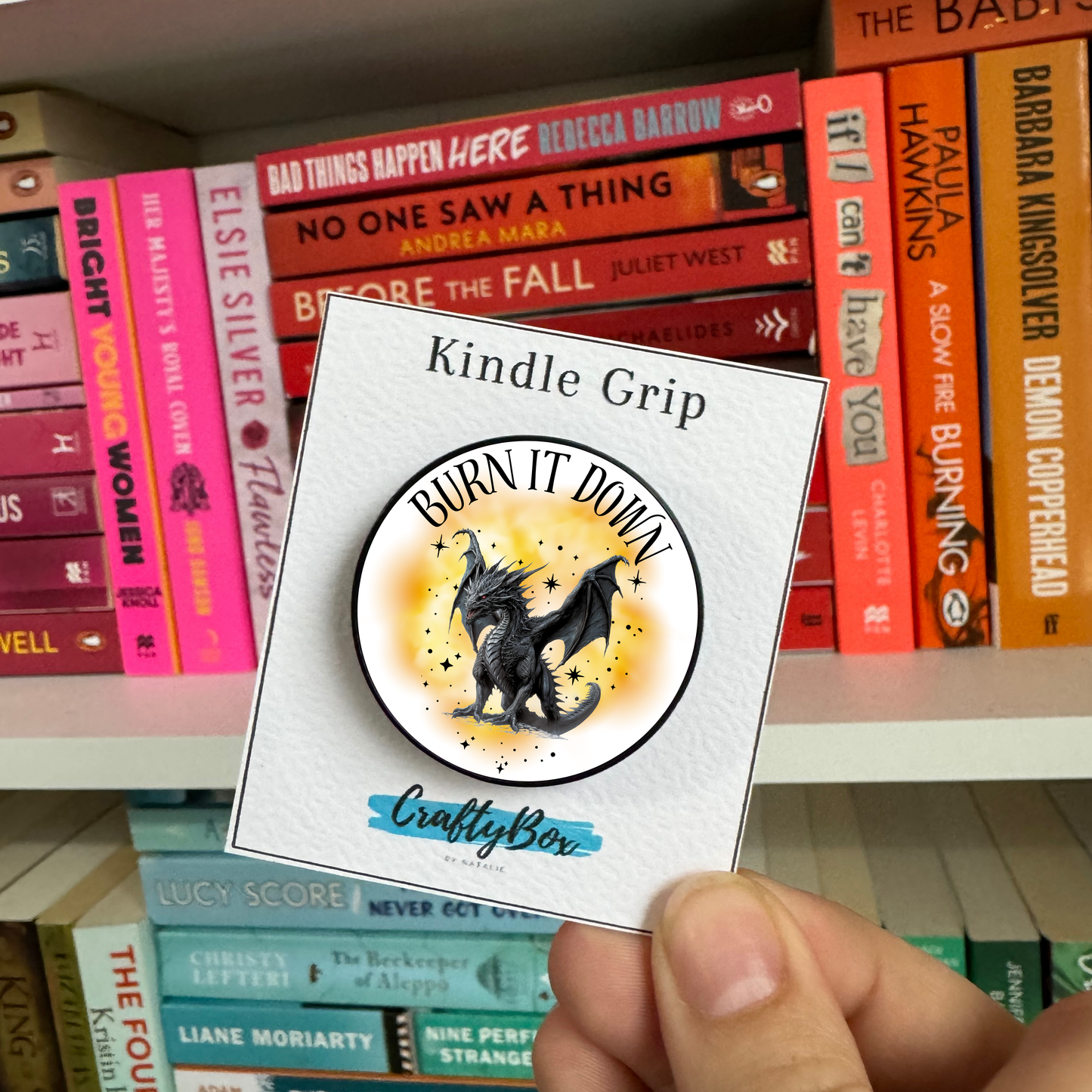 Tairn Fourth Wing Dragon Let it Burn Kindle Grip