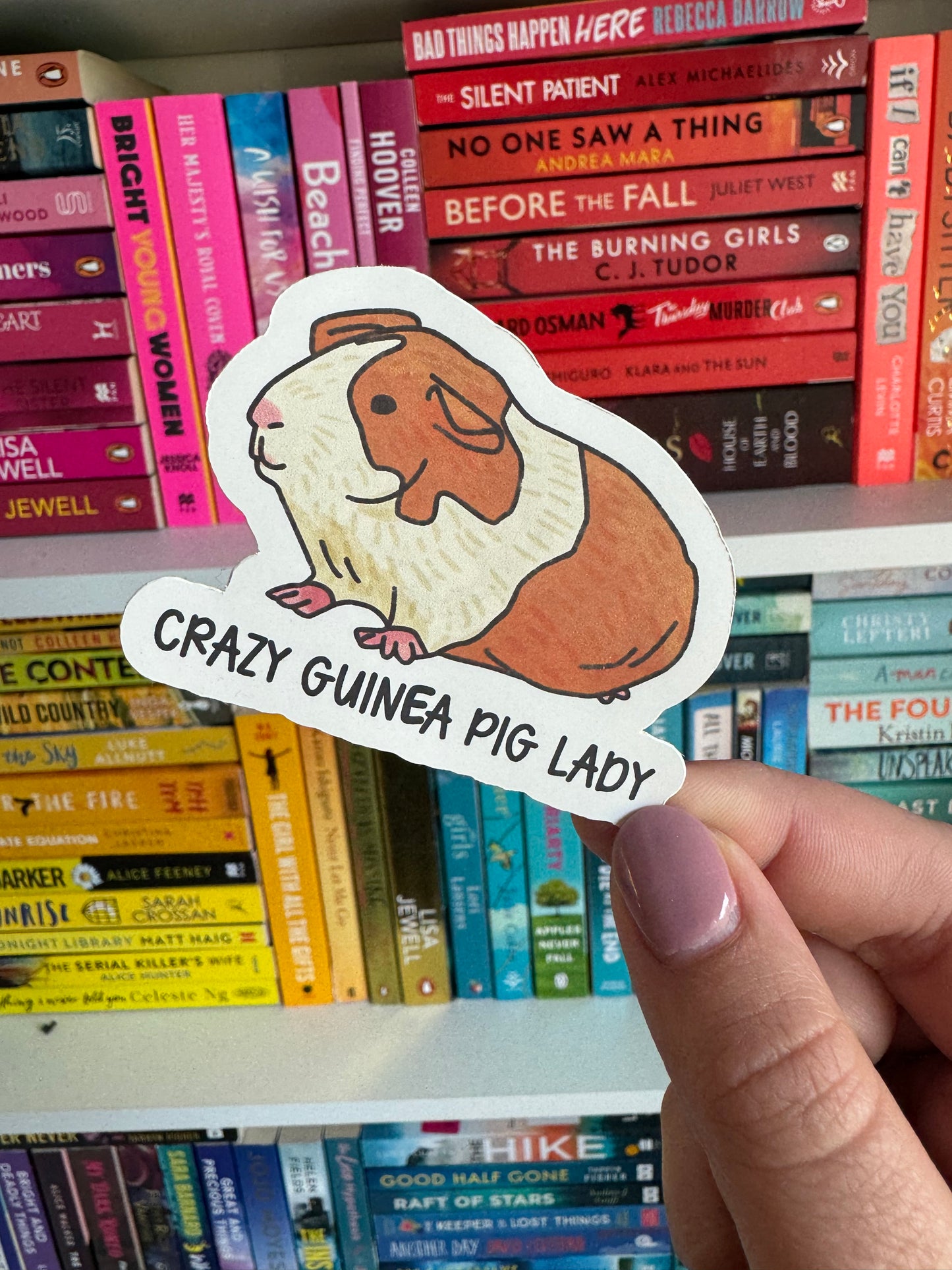 Crazy Guinea Pig Lady Sticker