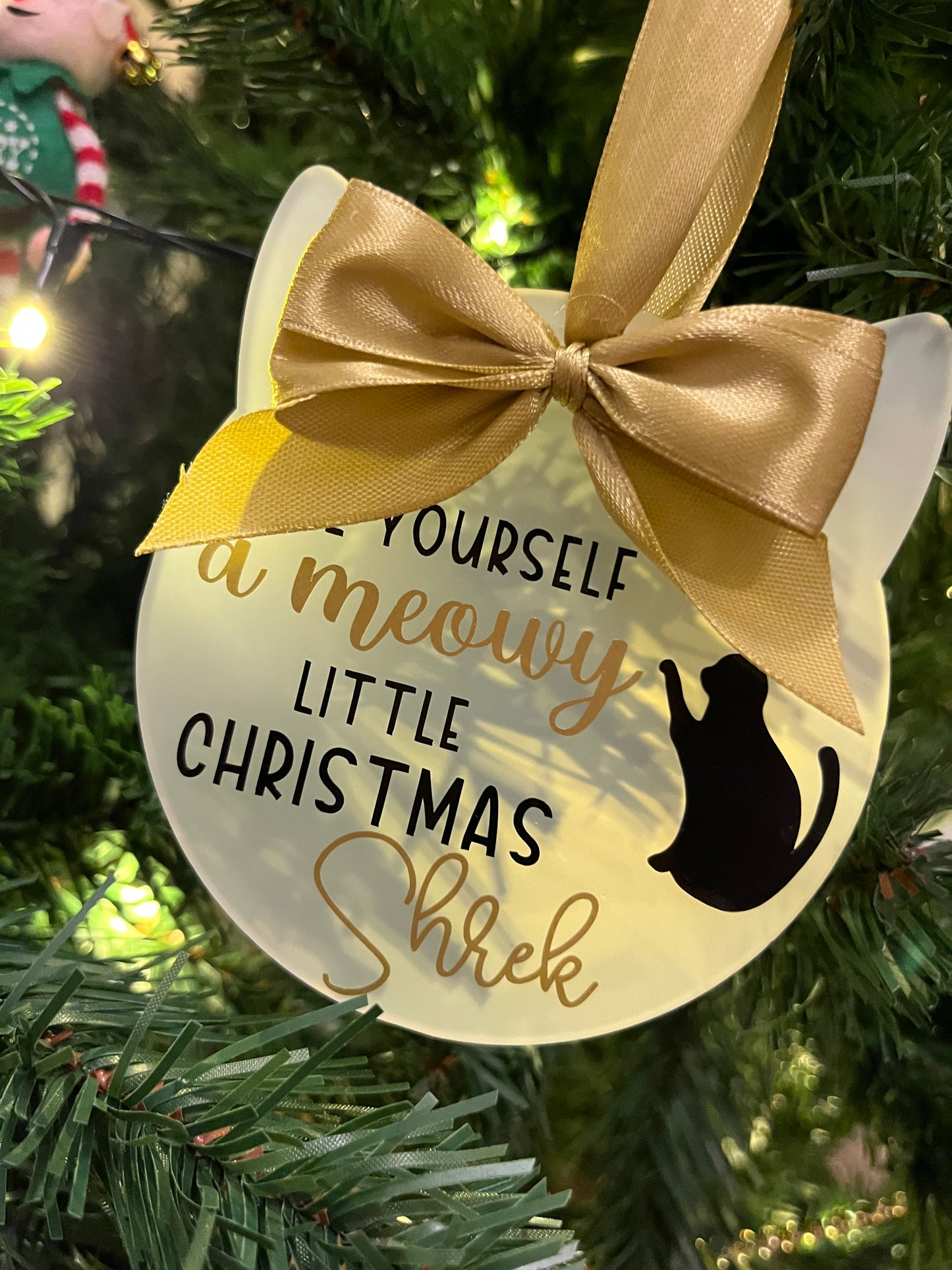 Personalised Cat Bauble Decoration