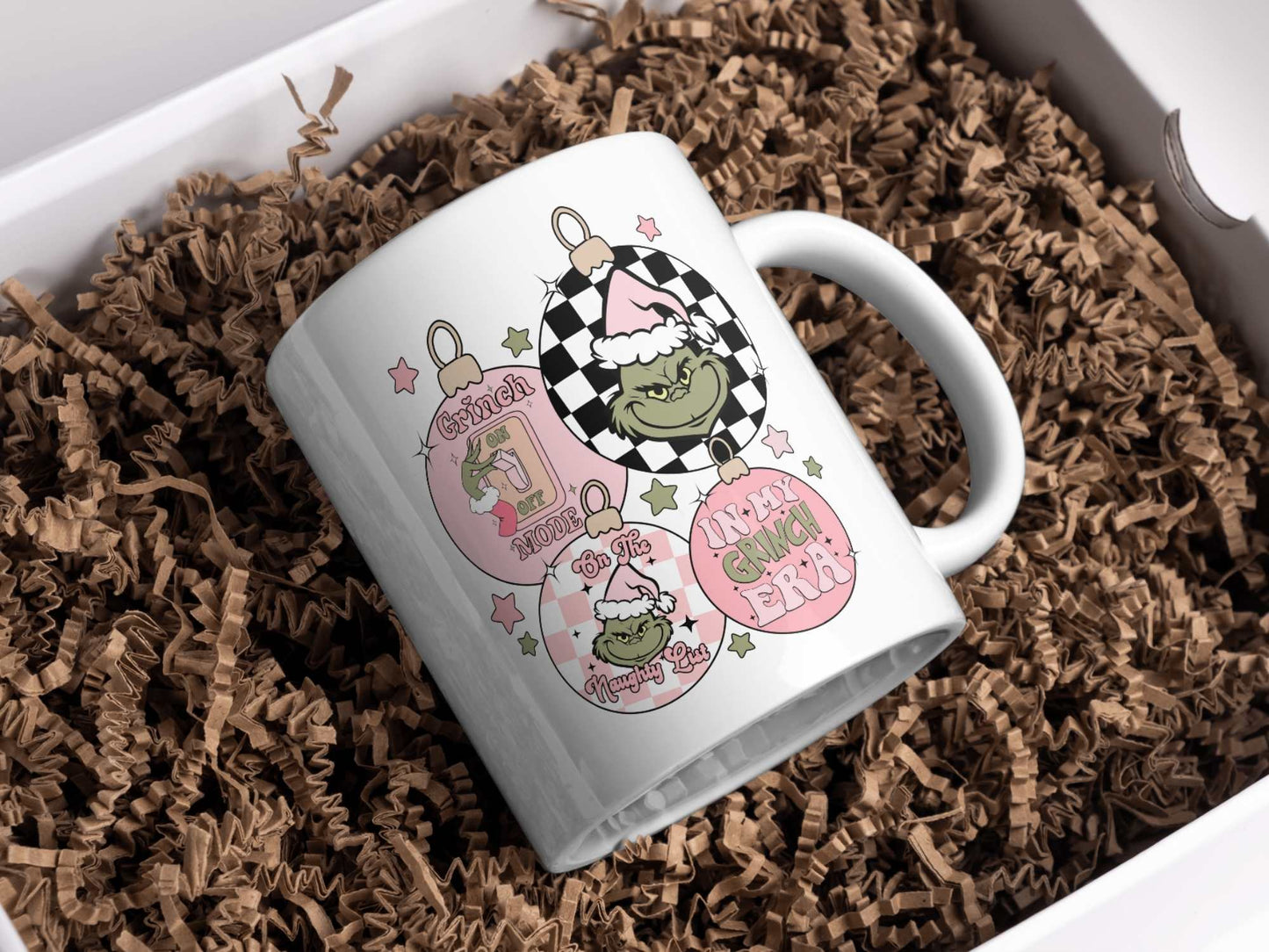 Pink In My Grinch Era Mug