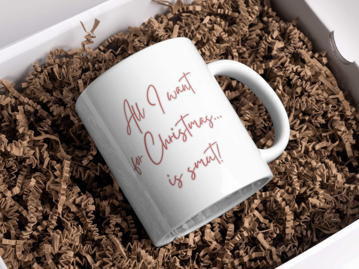 Smut Filled Christmas Tree Personalised Mug