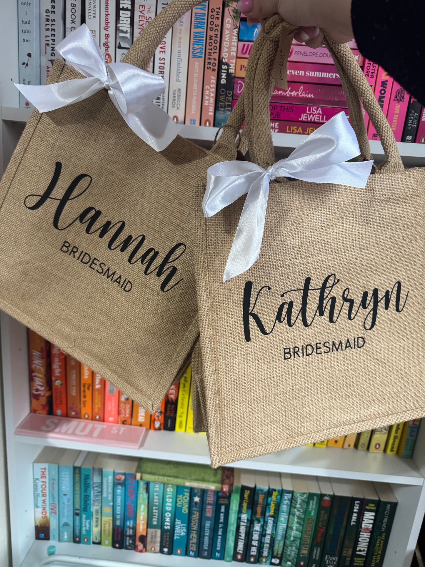 Personalised Jute Canvas Shopper Bag